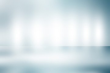 perspective floor backdrop blue room studio with light blue gradient spotlight backdrop background for display your product or artwork 