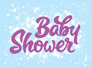 Baby boy and baby girl shower card