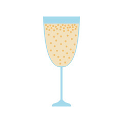cup of champagne isolated icon