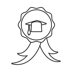 seal stamp for graduation icon