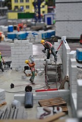 Robotnicy budowlani