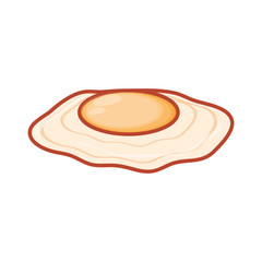 delicious fried egg isolated icon
