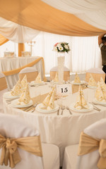 wedding reception table