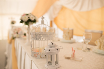 wedding reception table