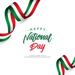 Happy Italy National Day Vector Template Design Illustration