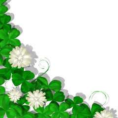 Watercolor clover card