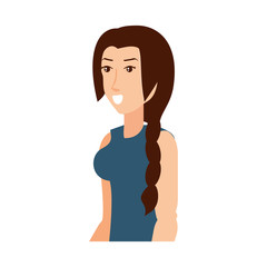 young athletic woman avatar character