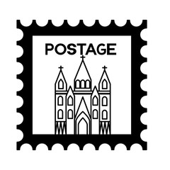 postage stamp template