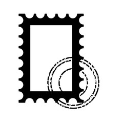 Obraz premium postage stamp template