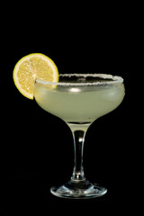 Margarita Cocktail with tequila, lime juice and cointreau