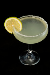 Margarita Cocktail with tequila, lime juice and cointreau
