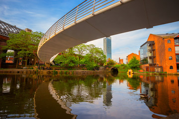 Castlefield -the inner city conservation area in Manchester, UK