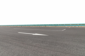 Fototapeta premium asphalt pavement isolated on white