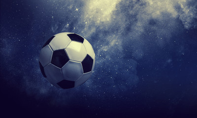 Naklejka premium Soccer game concept