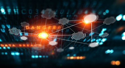 Social communication and networking. Mixed media