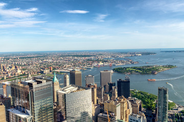 Manhattan Upper Bay, aerial view