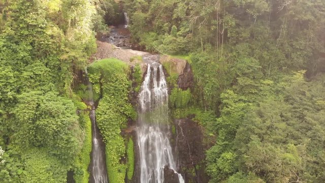 Part 2 Of 10 Aerial Videos Of One hidden Waterfall In Singaraja. Shot in 2.7K At 60fps Rendered Out In 4K Slowed Down To 30fps. Only Slight Curve Adjustment Was Done.