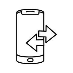 smartphone with arrow signals