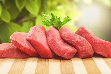 Fresh Raw Meat Background on  background