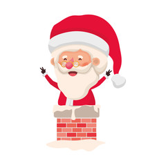 santa claus in fireplace avatar character