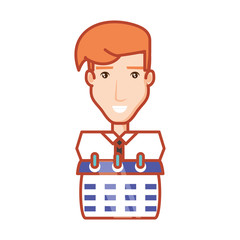 businessman with calendar reminder