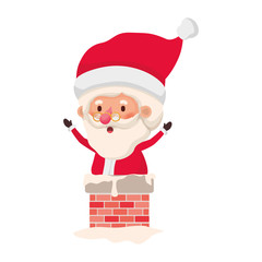 santa claus in fireplace avatar character