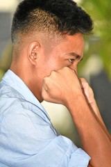 Fototapeta premium Minority Boy And Sadness