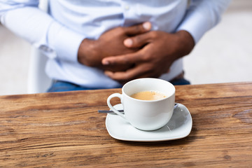 Man Suffering From Morning Sickness