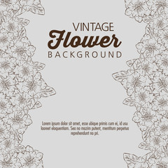 flowers plants with leaves and fashion message