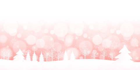 クリスマス　雪　冬　背景
