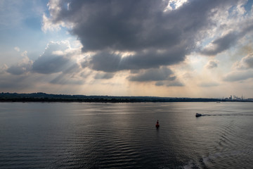 Sunset on Southampton harbour