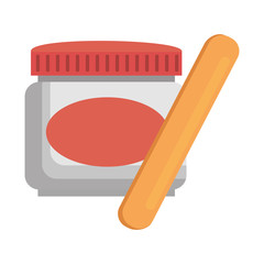 depilatory wax pot with applicator