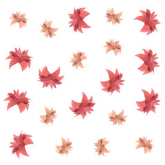 flowers leaves decoration pattern background