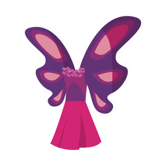 halloween costume on white background