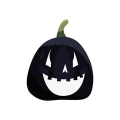 halloween pumpkin on white background