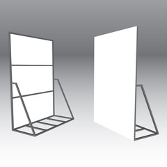 Blank Banner Stand . Trade Show Booth outdoor