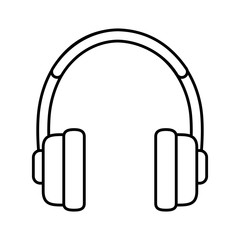 earphones audio isolated icon