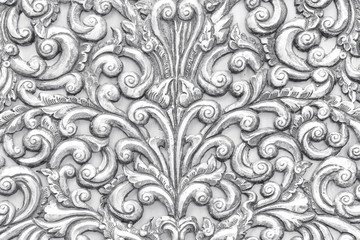 close-up pattern of carving silverware