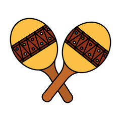 maracas musical instrument icon