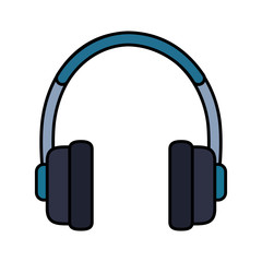 earphones audio isolated icon