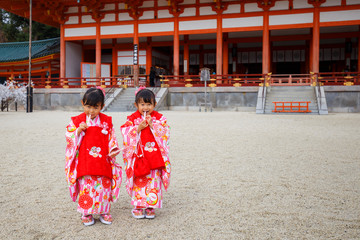 七五三の女の子