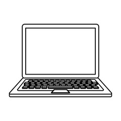 laptop computer isolated icon