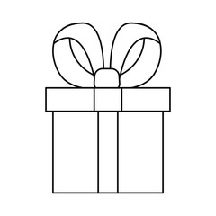 wrapper gift box on white background