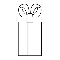 wrapper gift box on white background