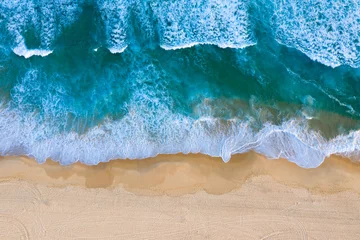  Luchtfoto Redhead Beach - Newcastle, Australië. Redhead Beach is een populair strand ten zuiden van het CBD-gebied van Newcastle. © jeayesy