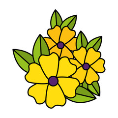 marigold flower decorative icon