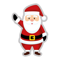 cute christmas santa claus character