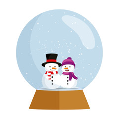 cute snowman christmas sphere