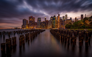 Manhattan Skyline as Seen from Brooklyn, New York
