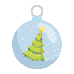 merry christmas tree icon